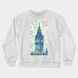 BIG BEN - watercolor painting Crewneck Sweatshirt